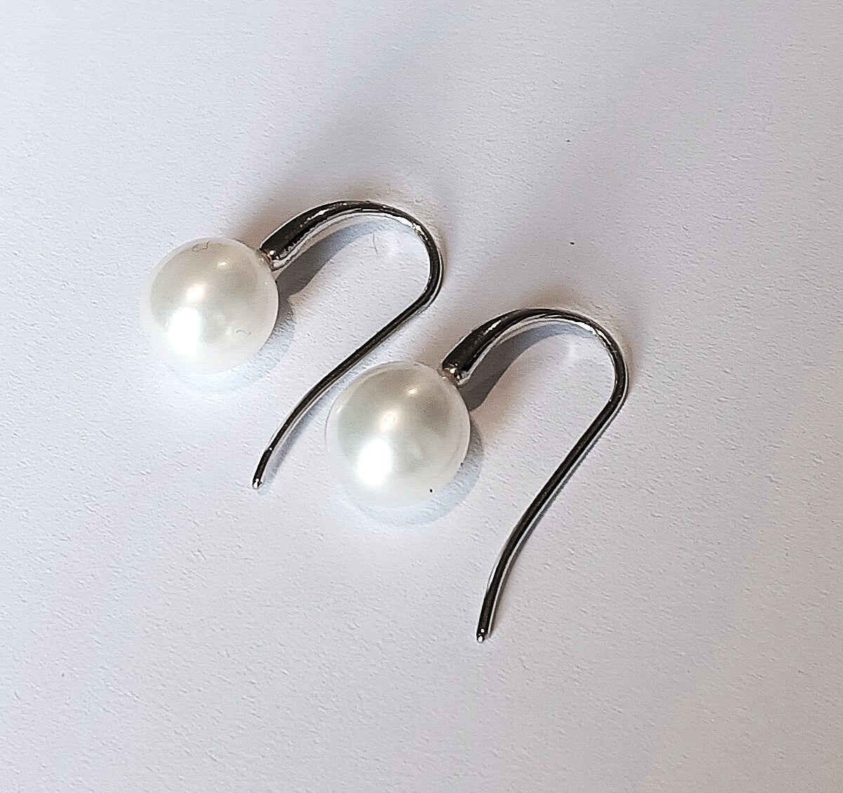 Freshwater Pearl Earrings set in Sterling Silver
