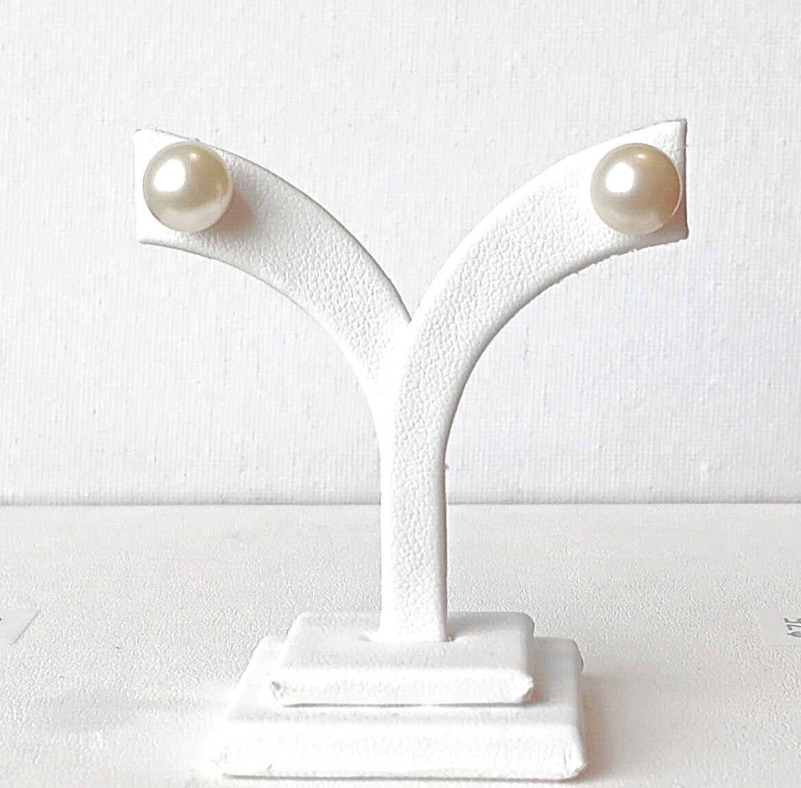 Sterling Silver Push Back Akoya Pearl Earrings