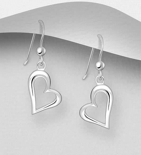 Sterling Silver Heart Earrings